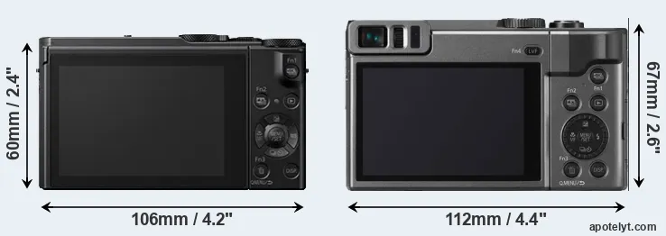 Comparison LX15 or ZS70 rear
