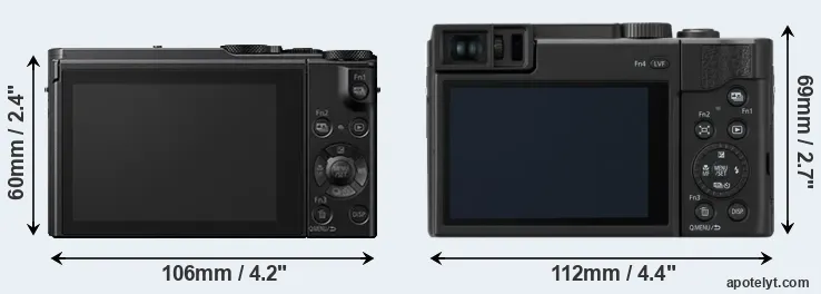 Comparison LX15 or ZS80 rear