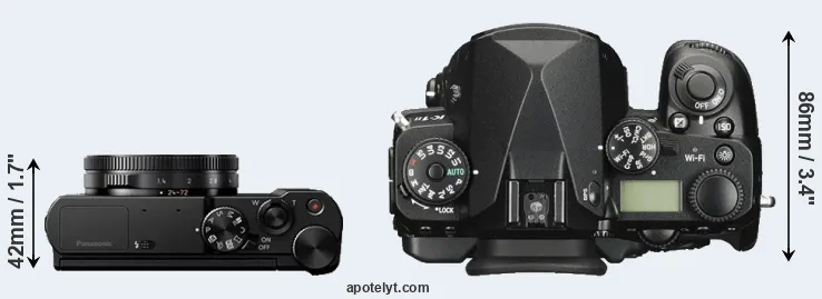 Compare LX15 versus K-1 II top