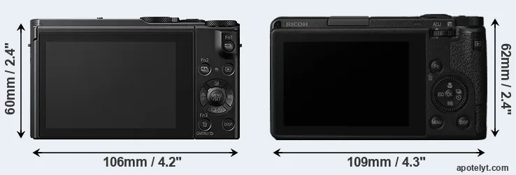 Comparison LX15 or GR III rear