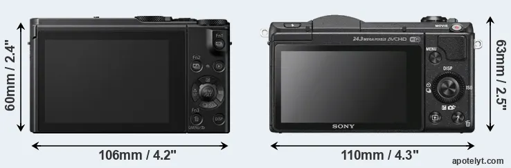Comparison LX15 or A5100 rear