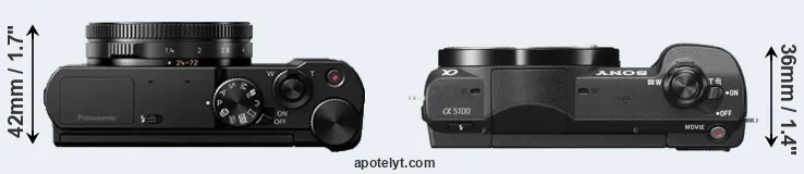 Compare LX15 versus A5100 top