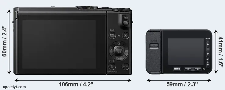 Comparison LX15 or RX0 II rear