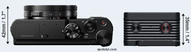 Compare LX15 versus RX0 II top