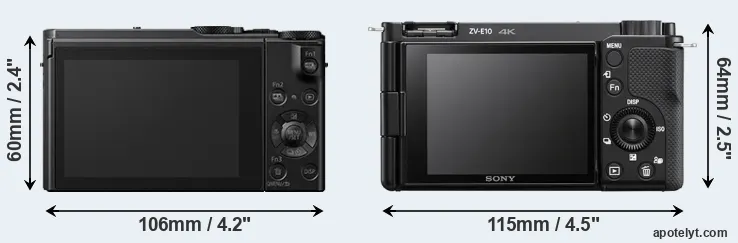 Comparison LX15 or ZV-E10 rear