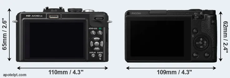 Comparison LX5 or GR III rear