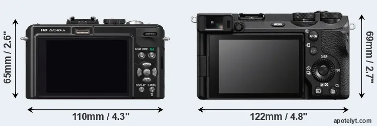 Comparison LX5 or A6700 rear
