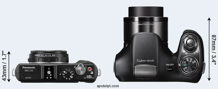 Compare LX5 versus H200 top