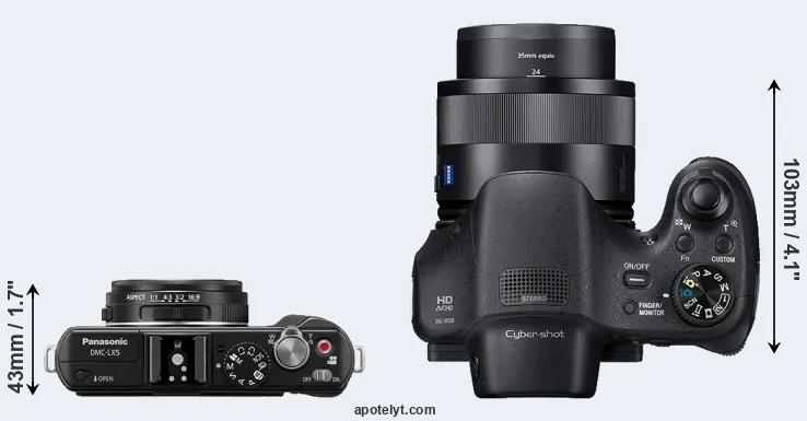 Compare LX5 versus HX350 top