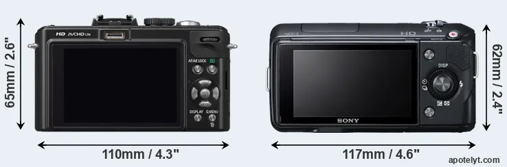 Comparison LX5 or NEX-3 rear