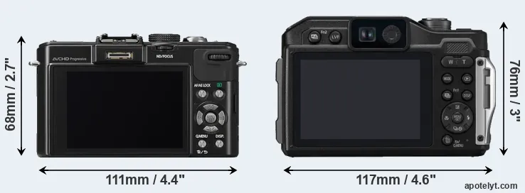 Comparison LX7 or TS7 rear