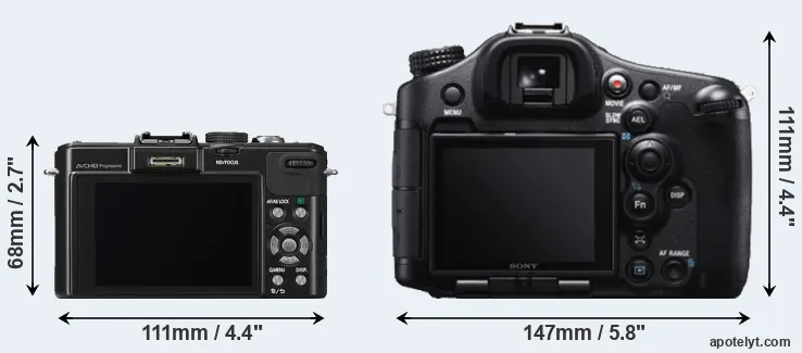 Comparison LX7 or A99 rear