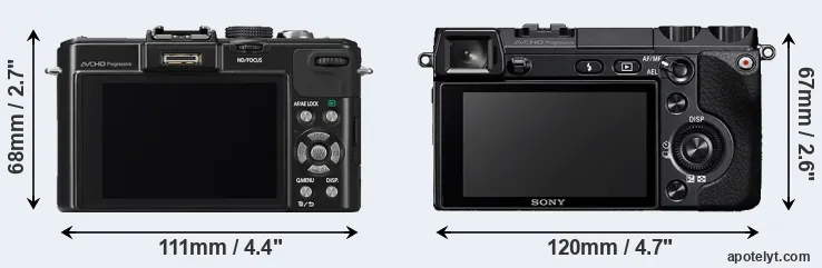 Comparison LX7 or NEX-7 rear