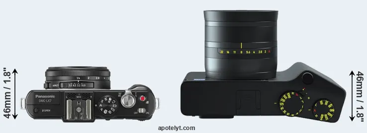 Compare LX7 versus ZX1 top