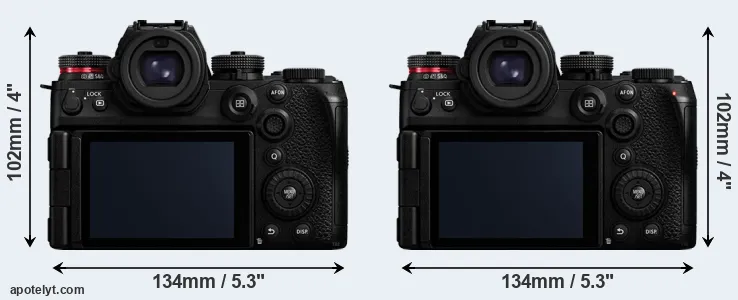 Comparison S1 II or S1R II rear