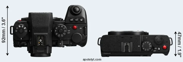 Compare S1 II versus S9 top
