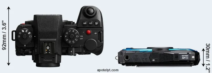 Compare S1 II versus WG-90 top