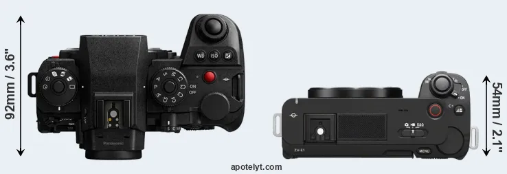 Compare S1 II versus ZV-E1 top