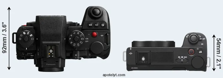 Compare S1 II versus ZV-E10 II top
