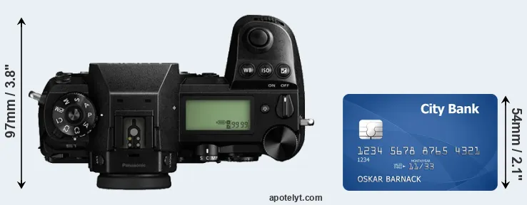 S1 versus credit card top view