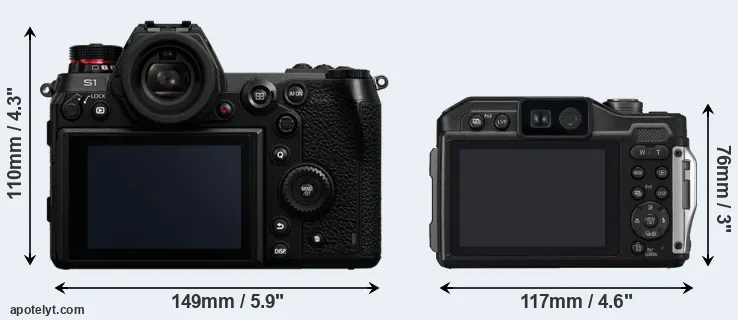 Comparison S1 or TS7 rear