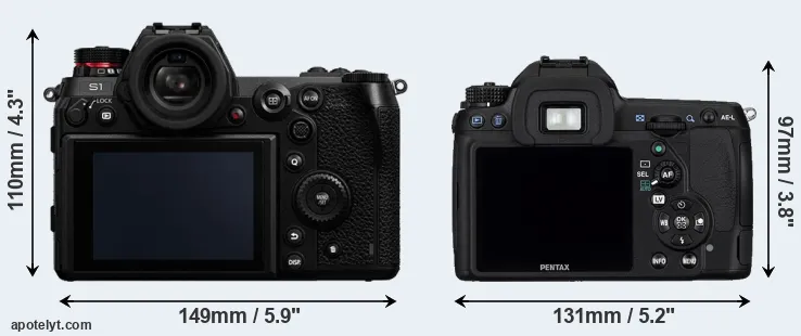 Comparison S1 or K-5 rear
