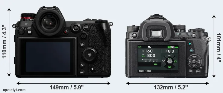 Comparison S1 or KP rear