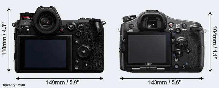 Comparison S1 or A77 II rear