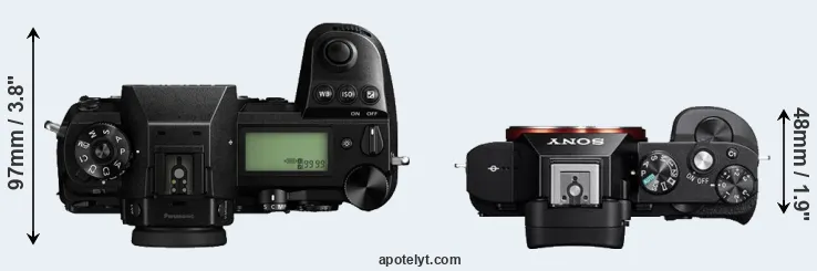 Compare S1 versus A7R top