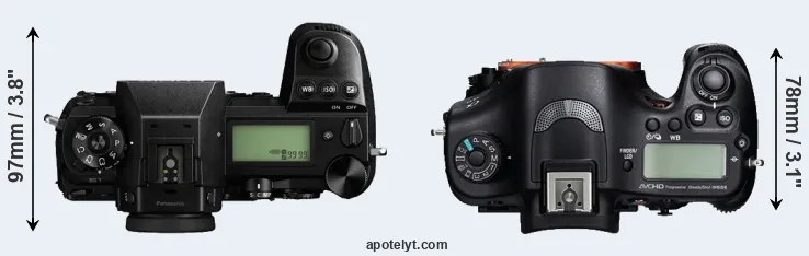 Compare S1 versus A99 top