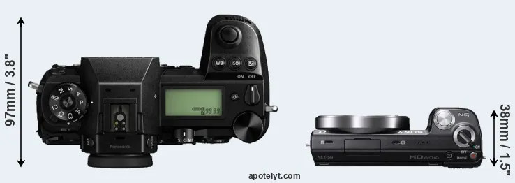 Compare S1 versus NEX-5N top