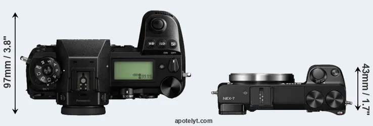 Compare S1 versus NEX-7 top