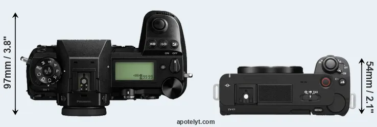 Compare S1 versus ZV-E1 top