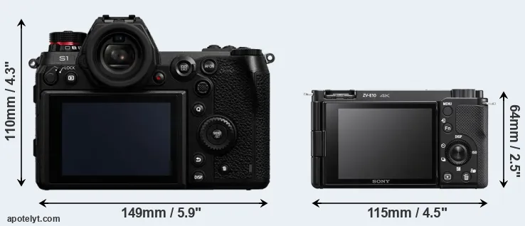 Comparison S1 or ZV-E10 rear