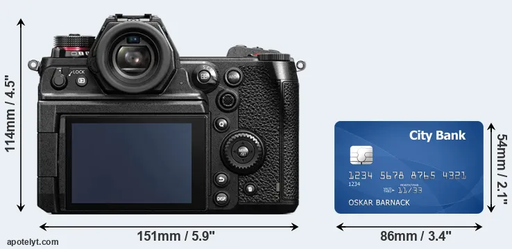 S1H and credit card rear side