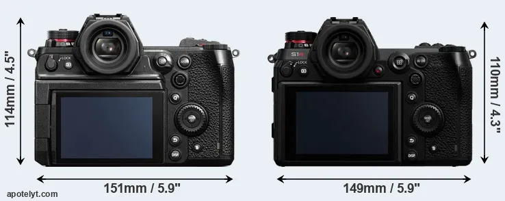 Comparison S1H or S1R rear