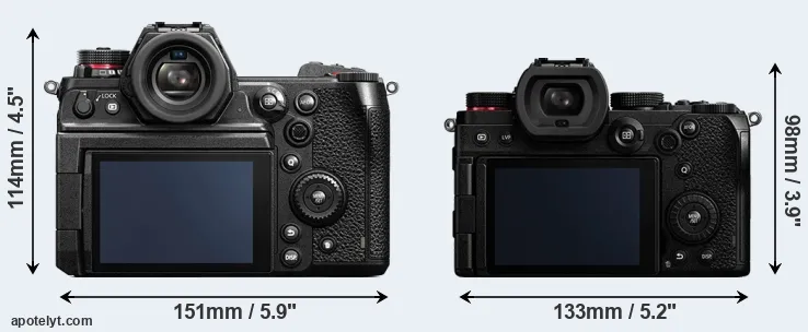 Comparison S1H or S5 rear