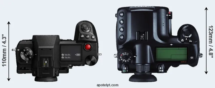 Compare S1H versus 645Z top