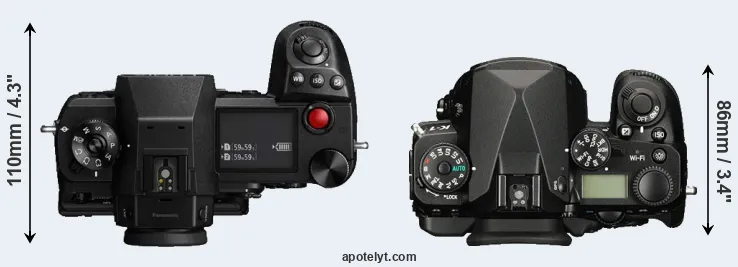 Compare S1H versus K-1 top