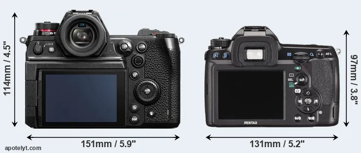 Comparison S1H or K-5 II rear