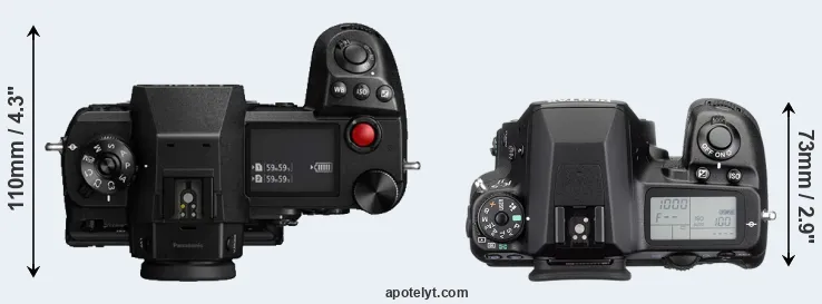 Compare S1H versus K-5 II top