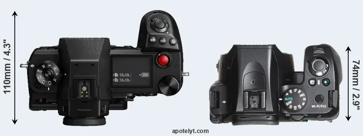 Compare S1H versus K-70 top