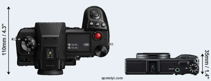 Compare S1H versus GR top
