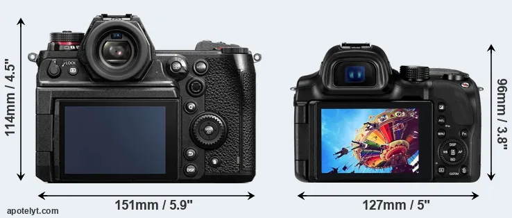 Comparison S1H or NX30 rear