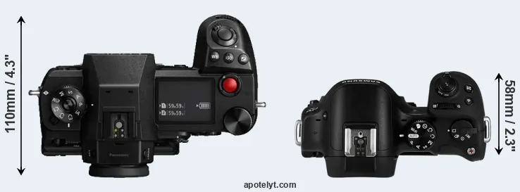 Compare S1H versus NX30 top