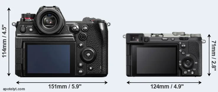 Comparison S1H or A7C II rear