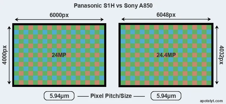 S1H versus A850 MP
