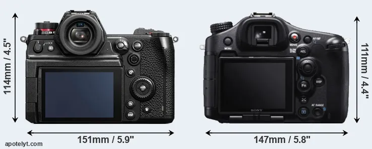 Comparison S1H or A99 rear