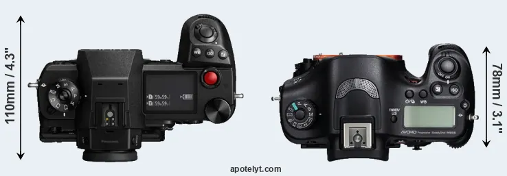 Compare S1H versus A99 top