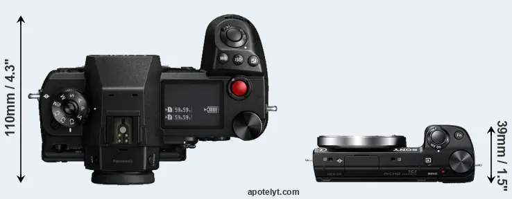 Compare S1H versus NEX-5R top
